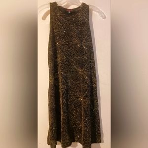 Reign On Little Black Gold‎ Sparkly Dress! Sz.7/8
